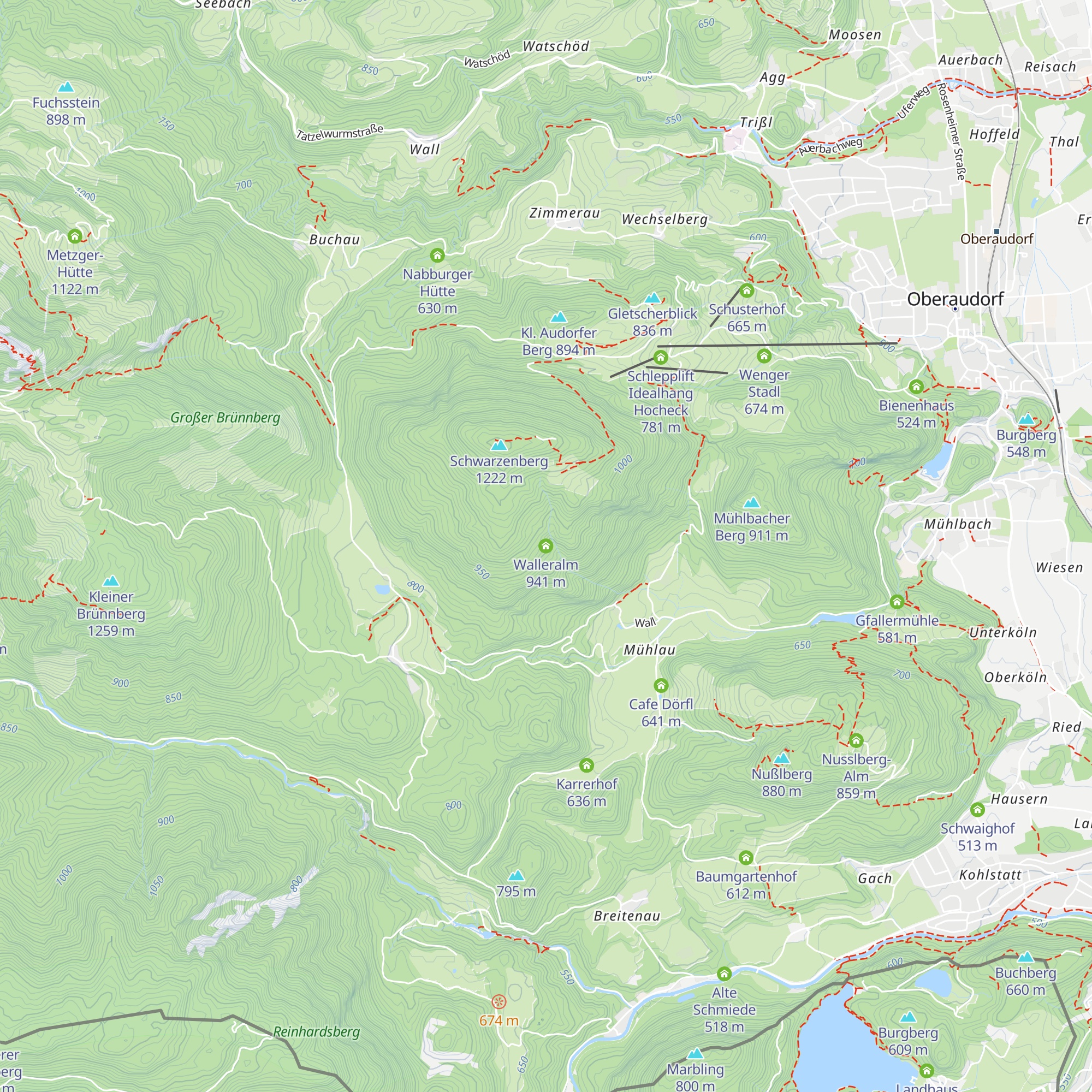 Walleralm map