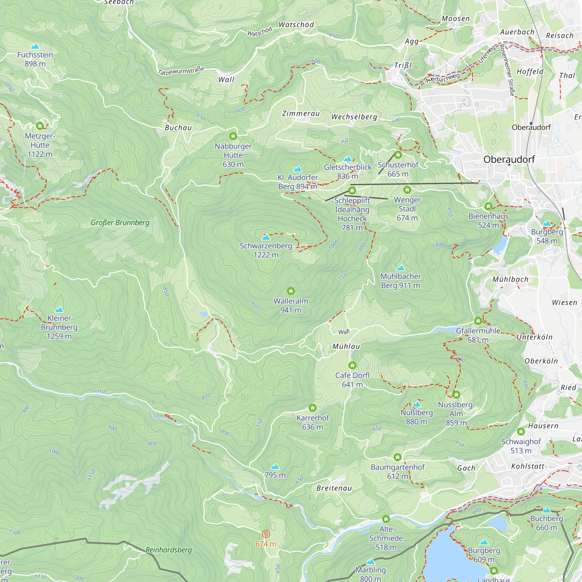 Walleralm map