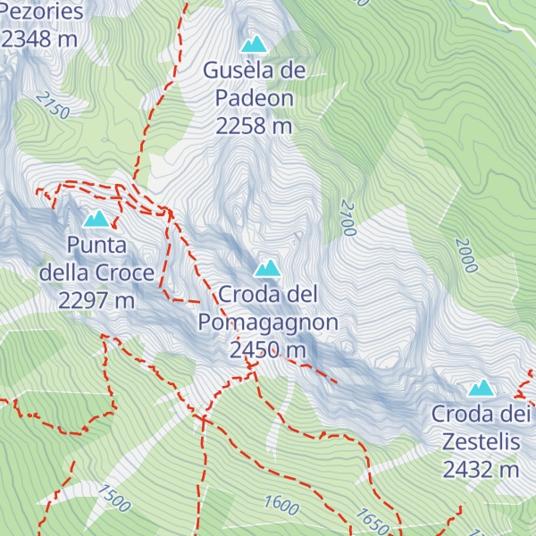 Map of Croda del Pomagagnon