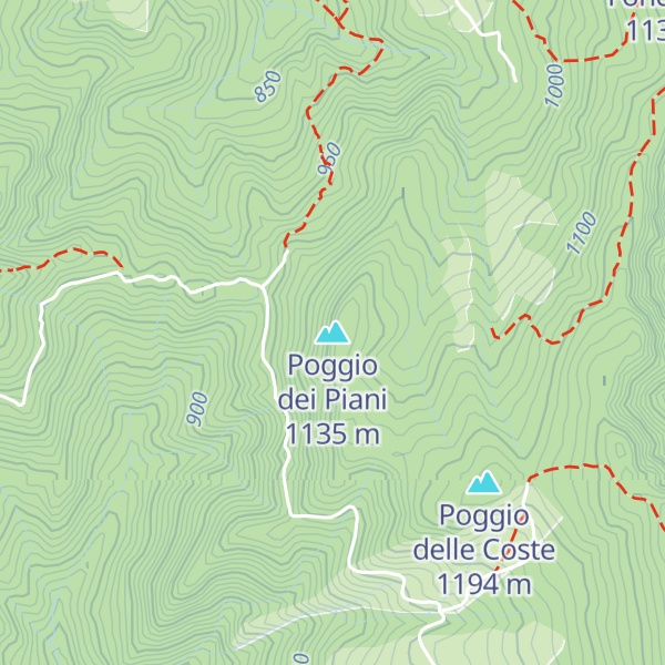 Map of Poggio dei Piani