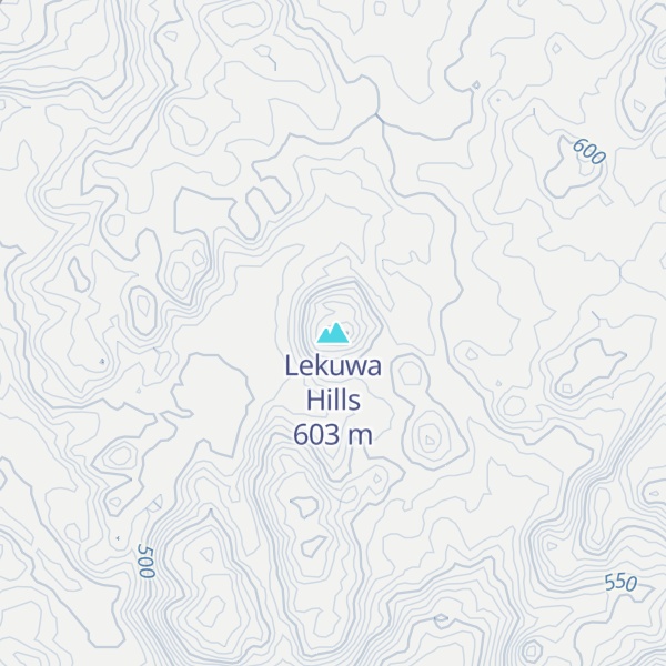 Map of Lekuwa Hills