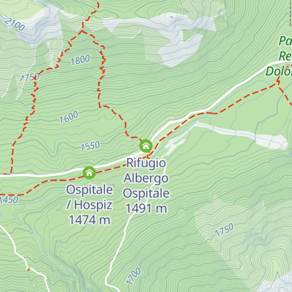 Map of Rifugio Albergo Ospitale