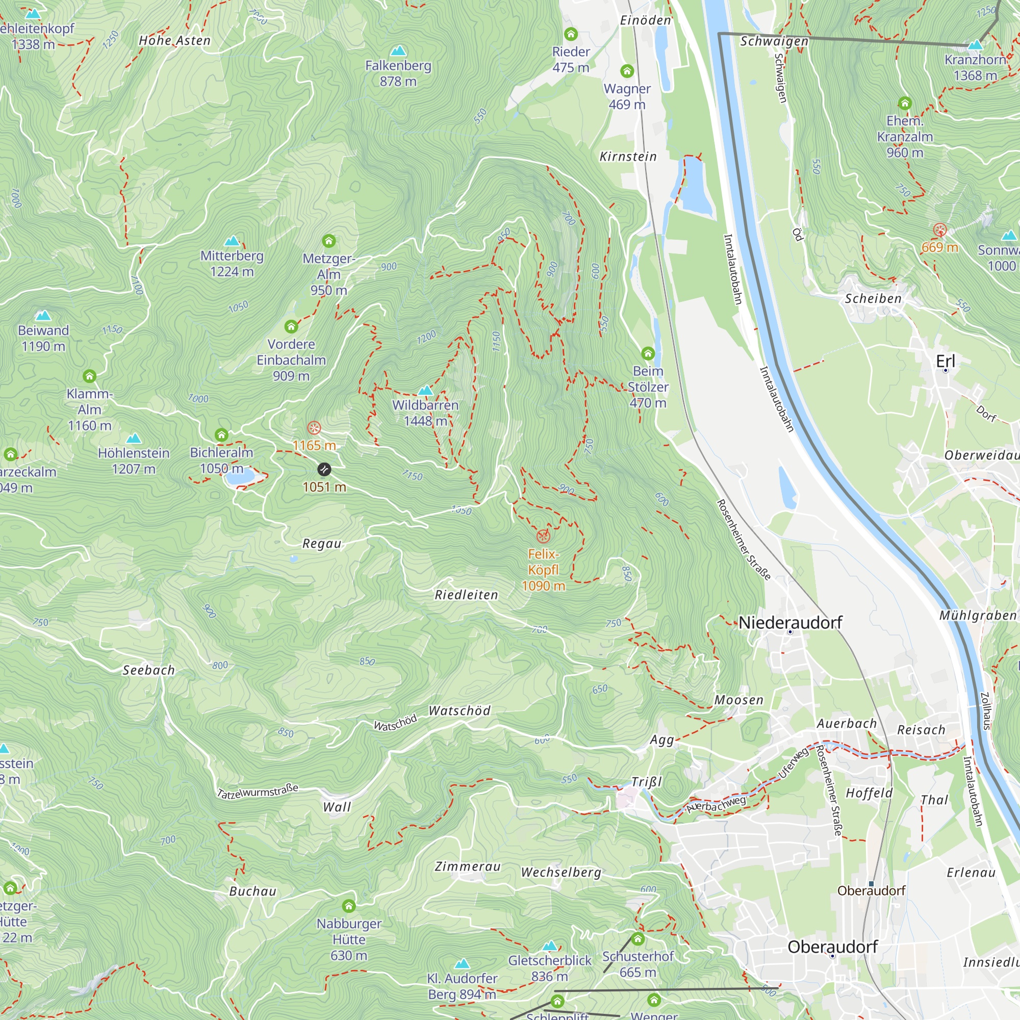 Untere Felixalm map