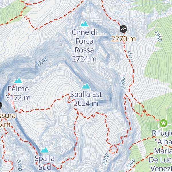 Map of Spalla Est