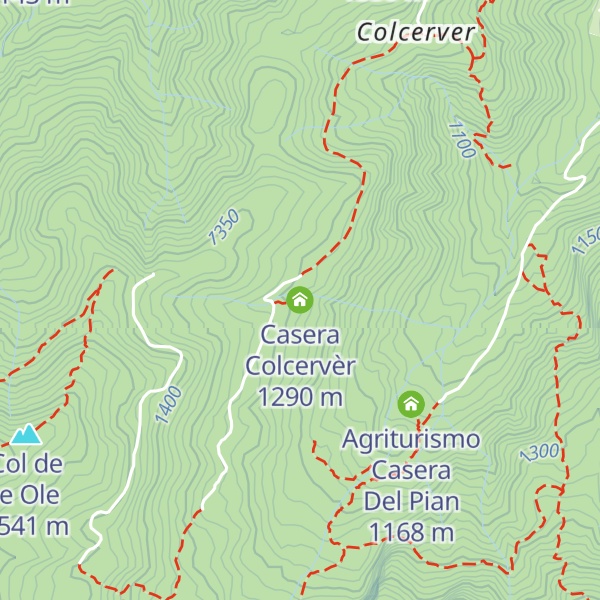 Map of Casera Colcervèr