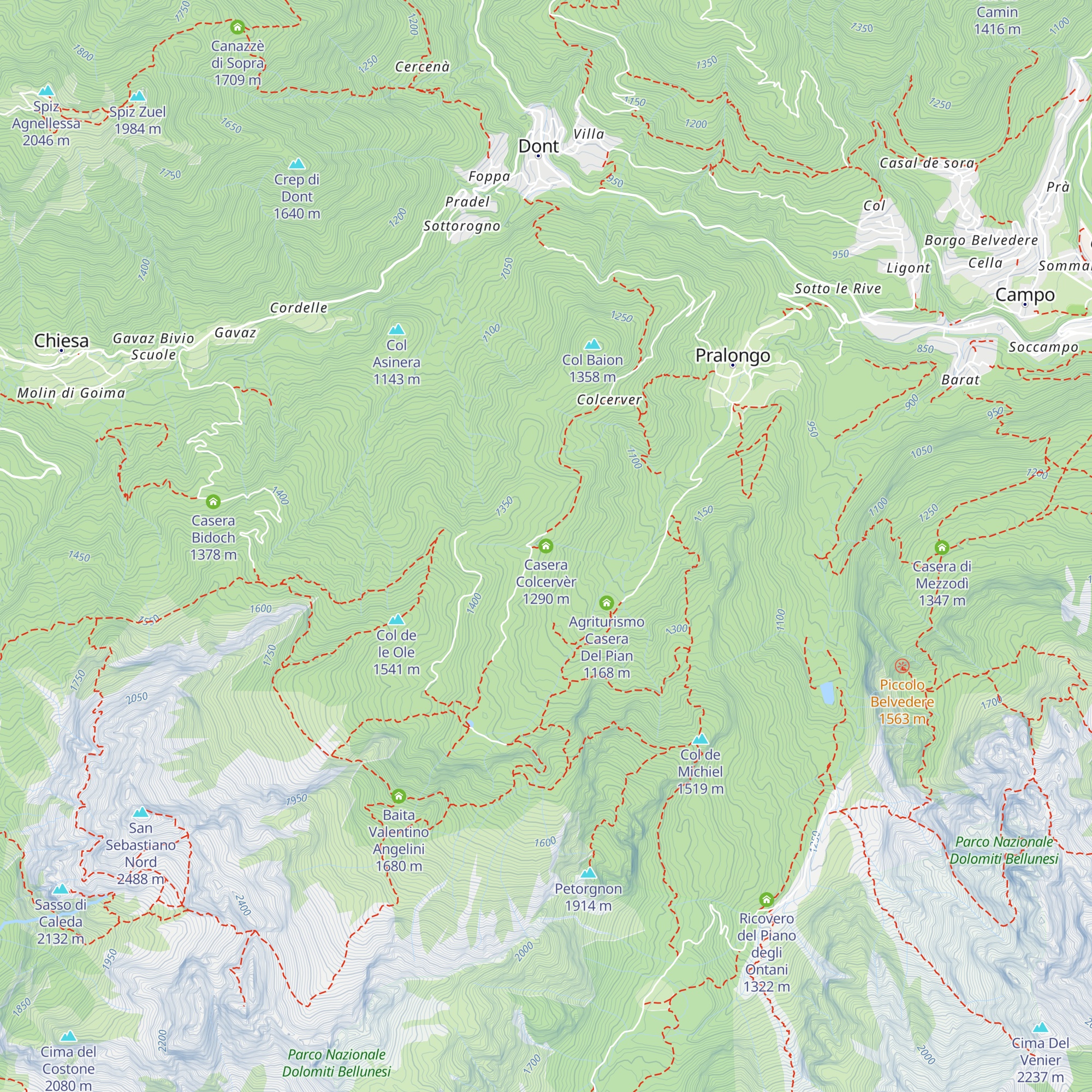 Casera Colcervèr map