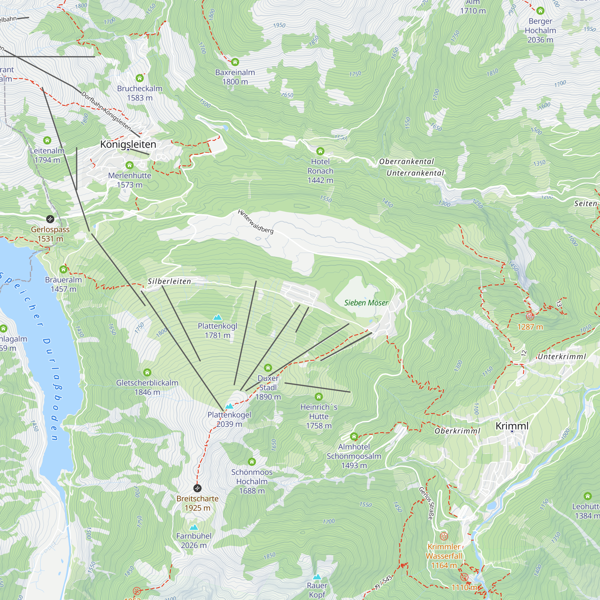 Duxeralm Restaurant map