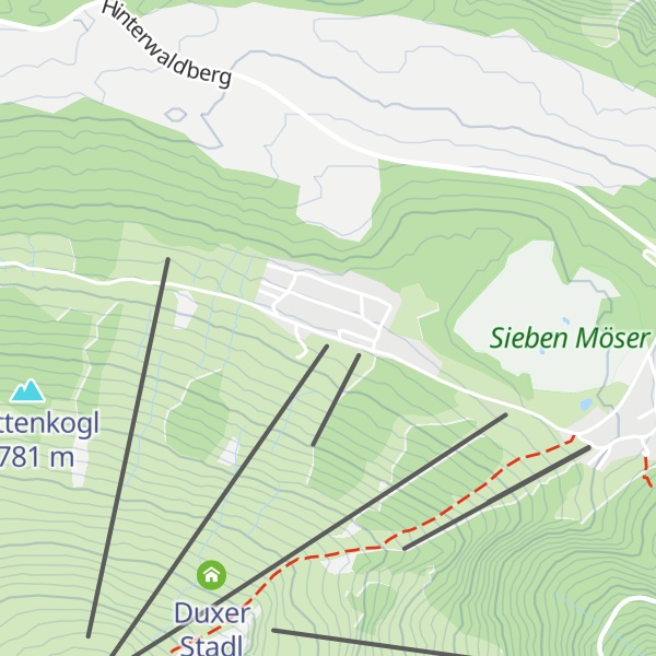 Map of Duxeralm Restaurant