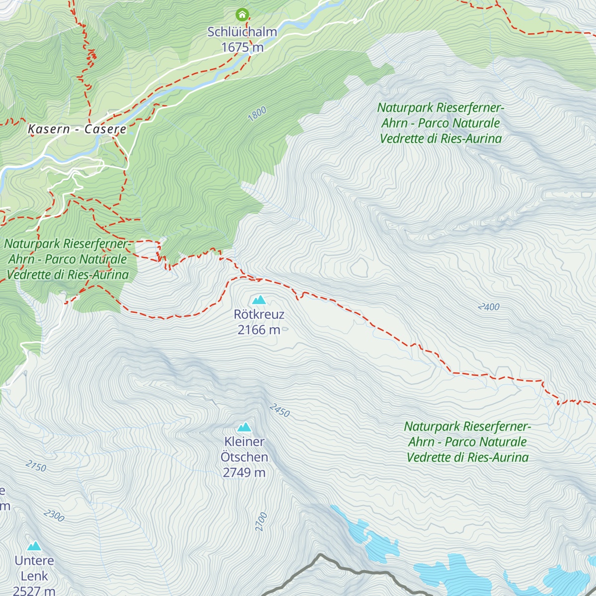 Röt Alm map