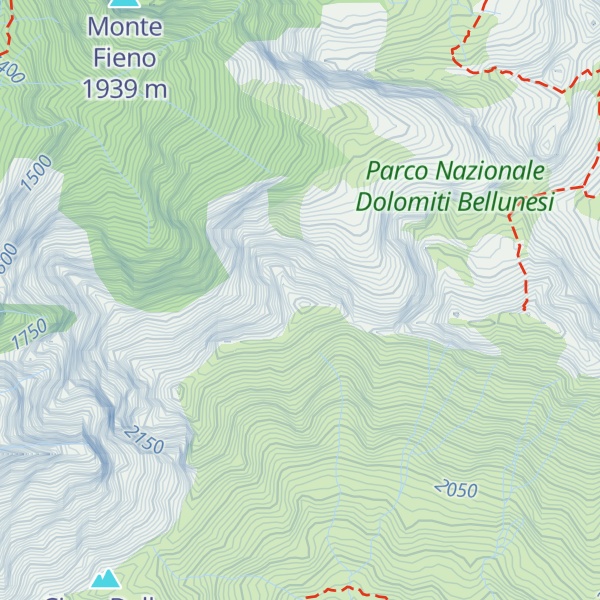 Map of Cima De' La Giaza