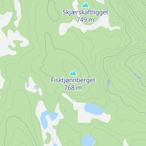 Map of Fisktjønnberget