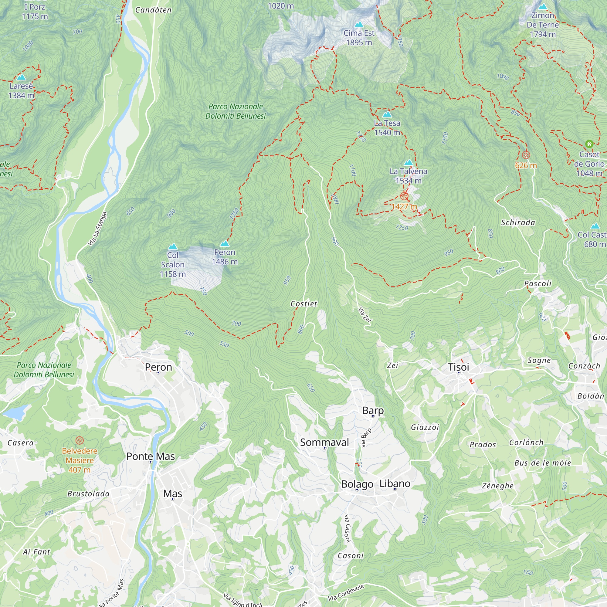 Costiet map