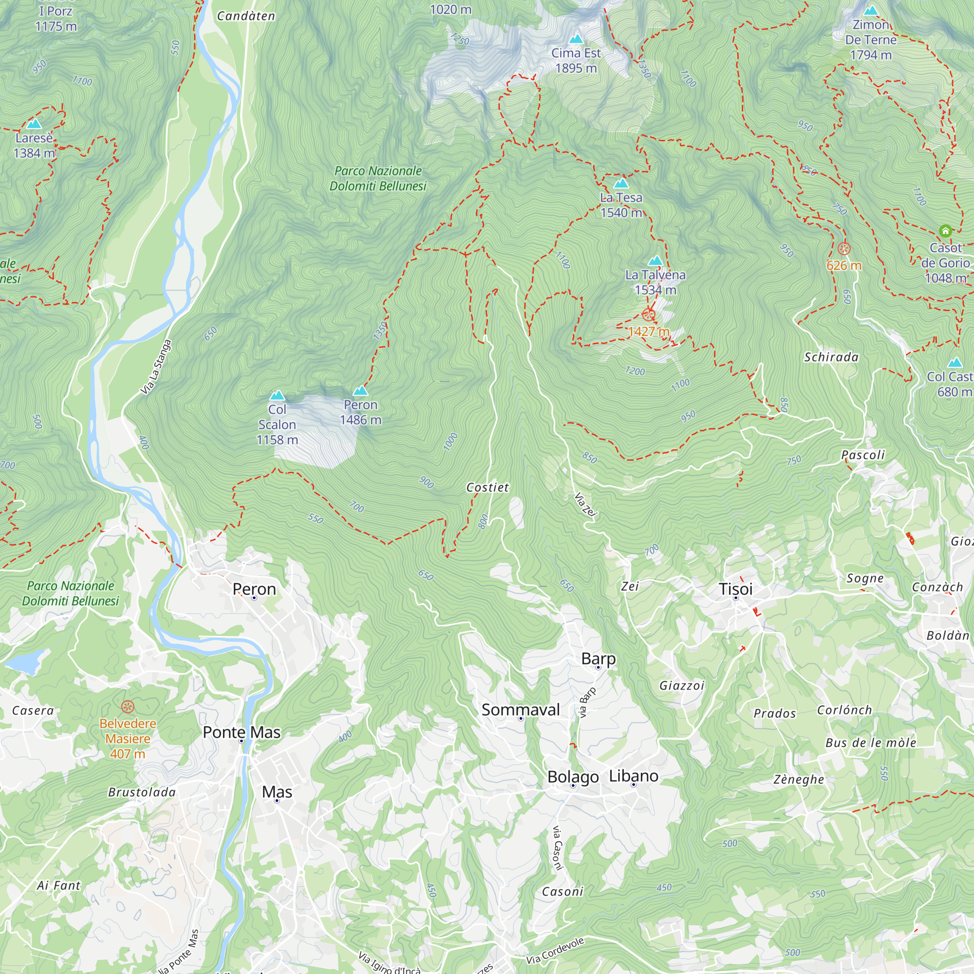 Costiet map