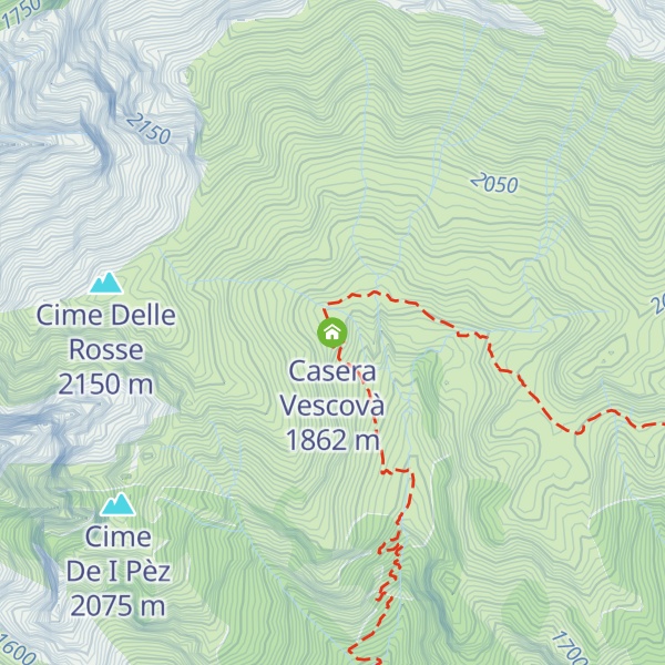 Map of Casera Vescovà