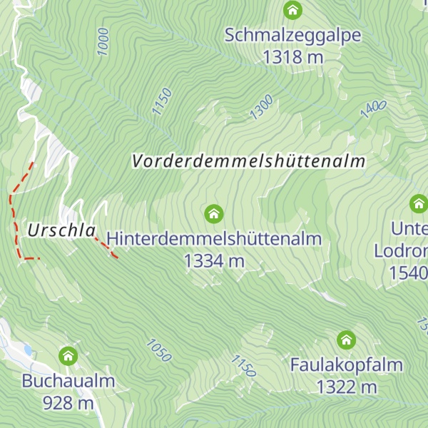 Map of Hinterdemmelshüttenalm