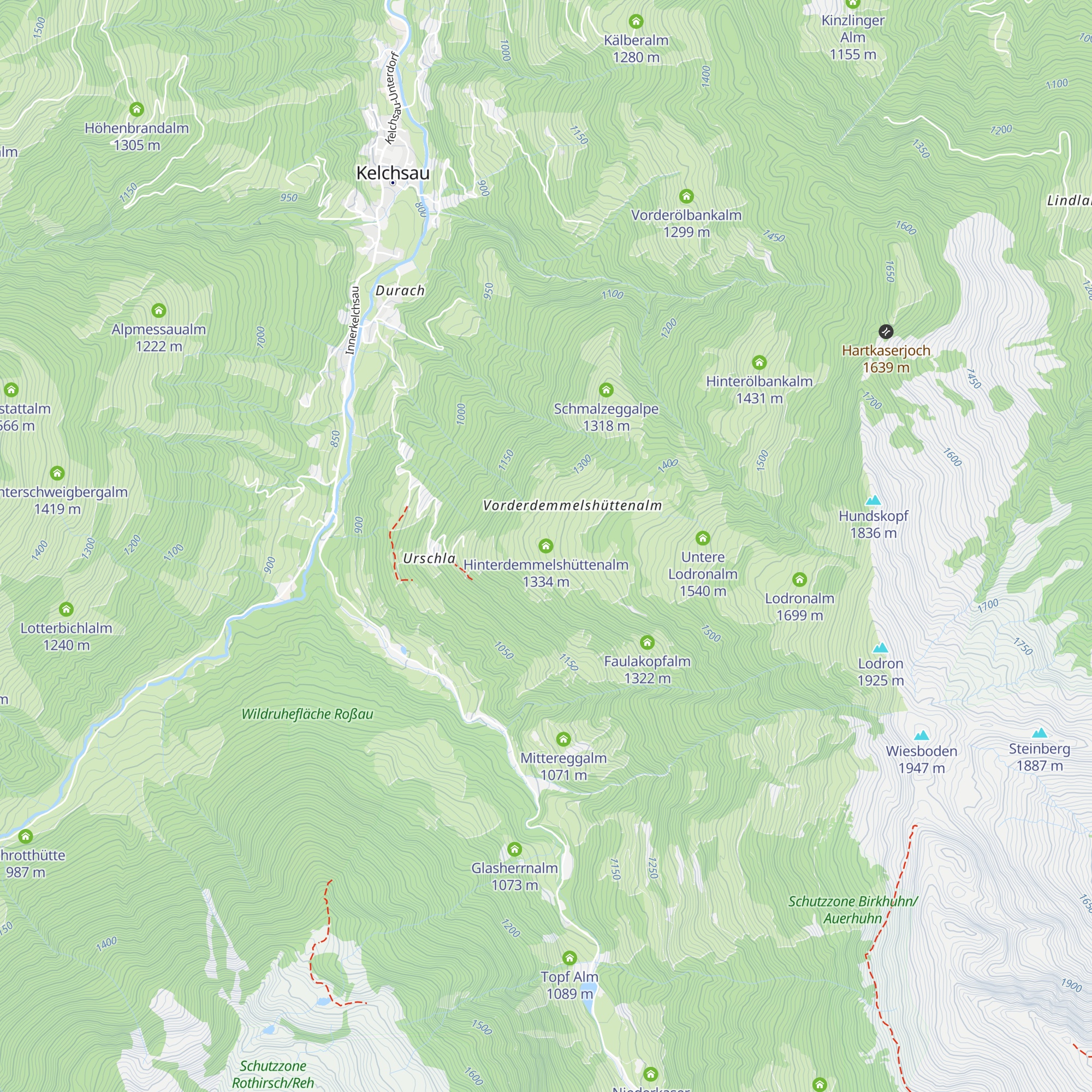 Hinterdemmelshüttenalm map