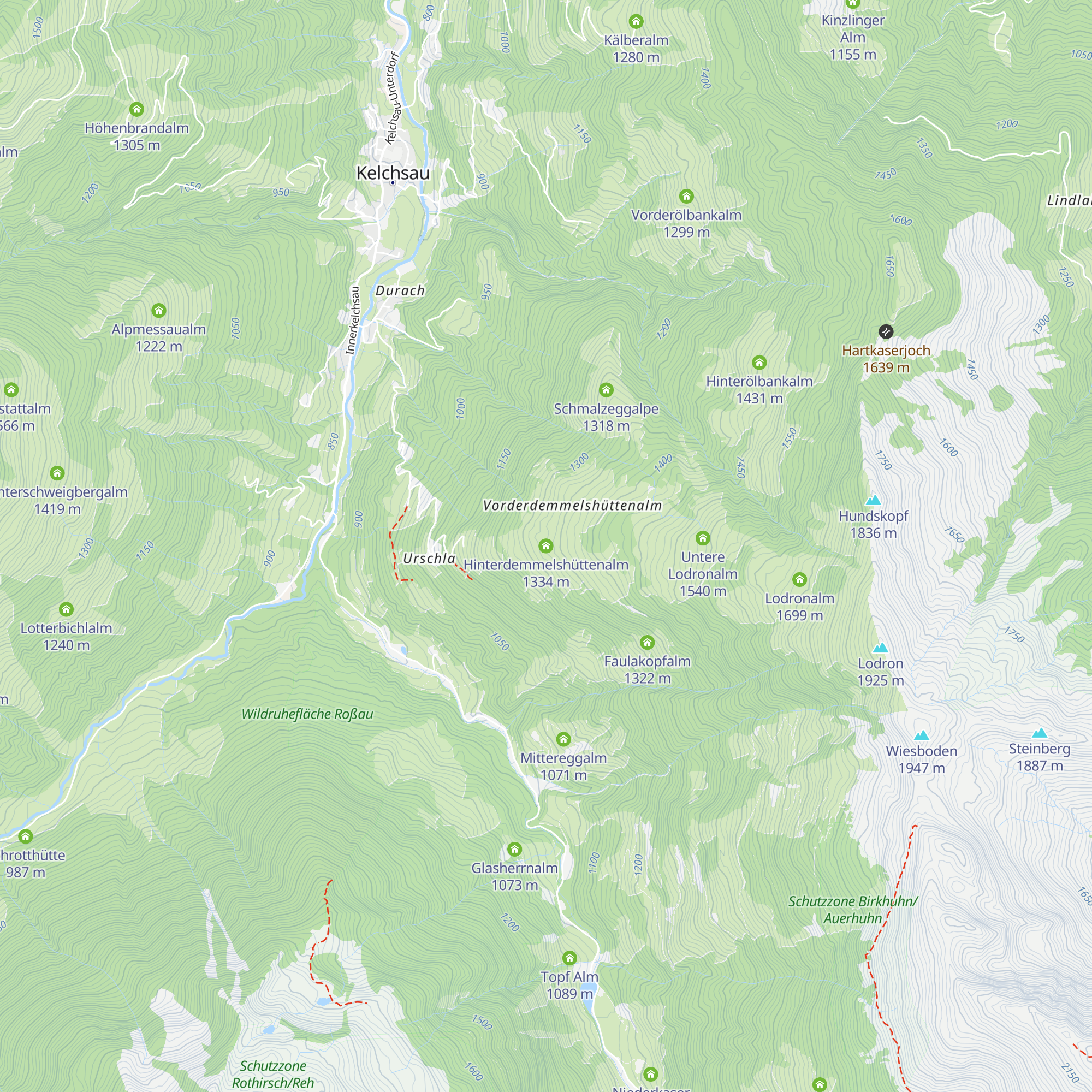 Hinterdemmelshüttenalm map