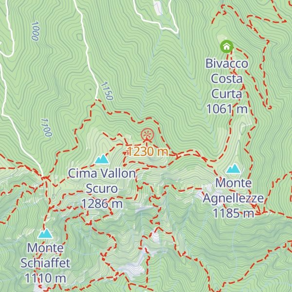 Map of Crodon del Gevero