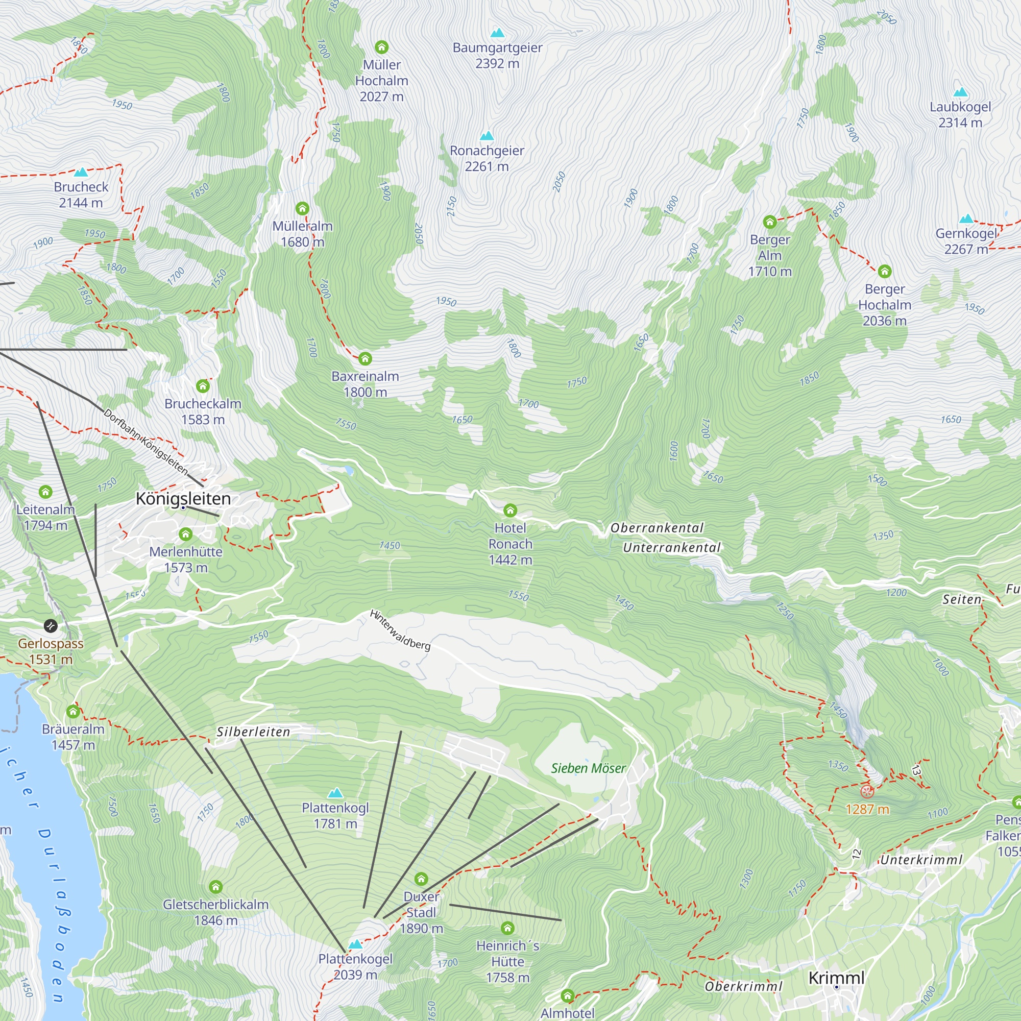 Hotel Ronach map