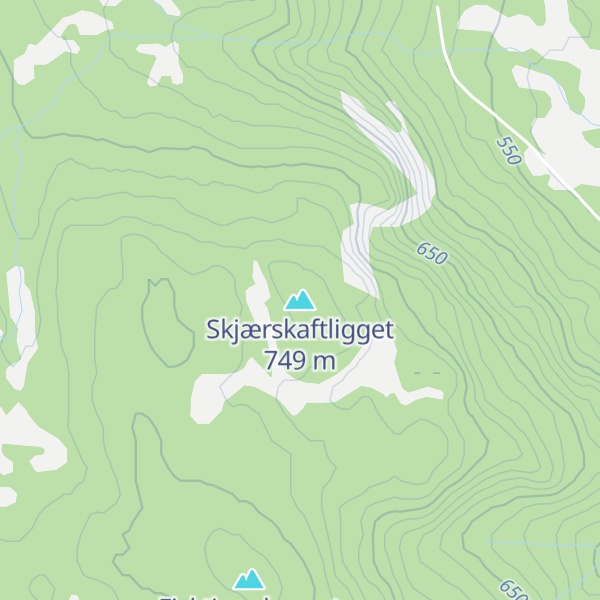 Map of Skjærskaftligget