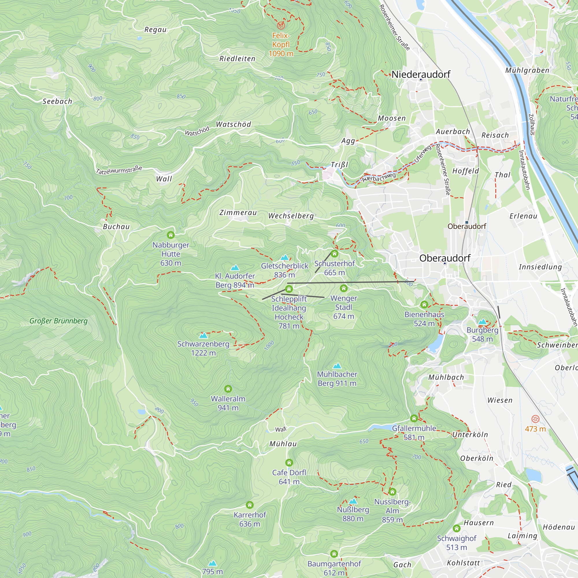 Schlepplift Idealhang Hocheck map