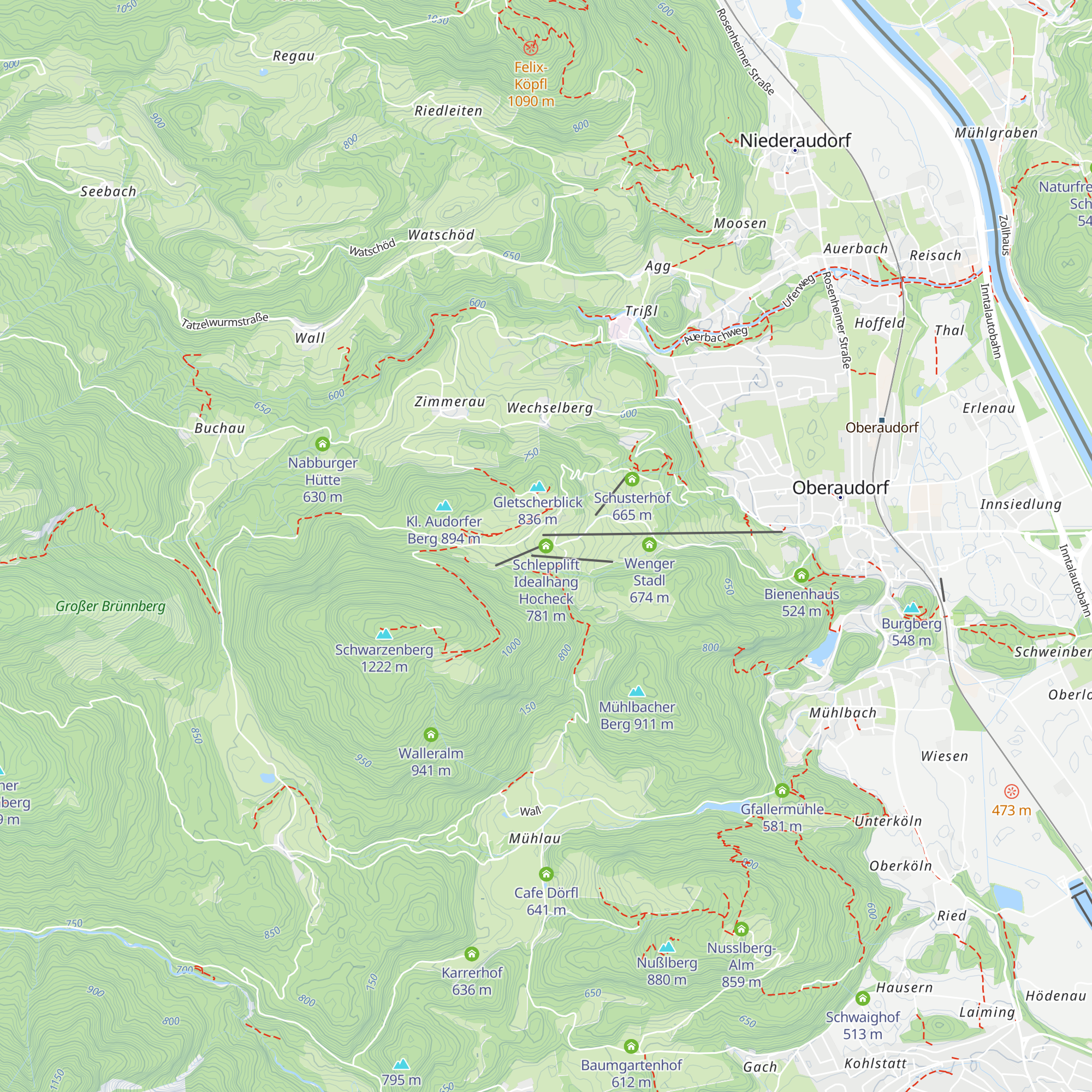 Schlepplift Idealhang Hocheck map