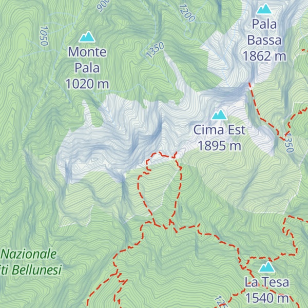 Map of Pala Alta