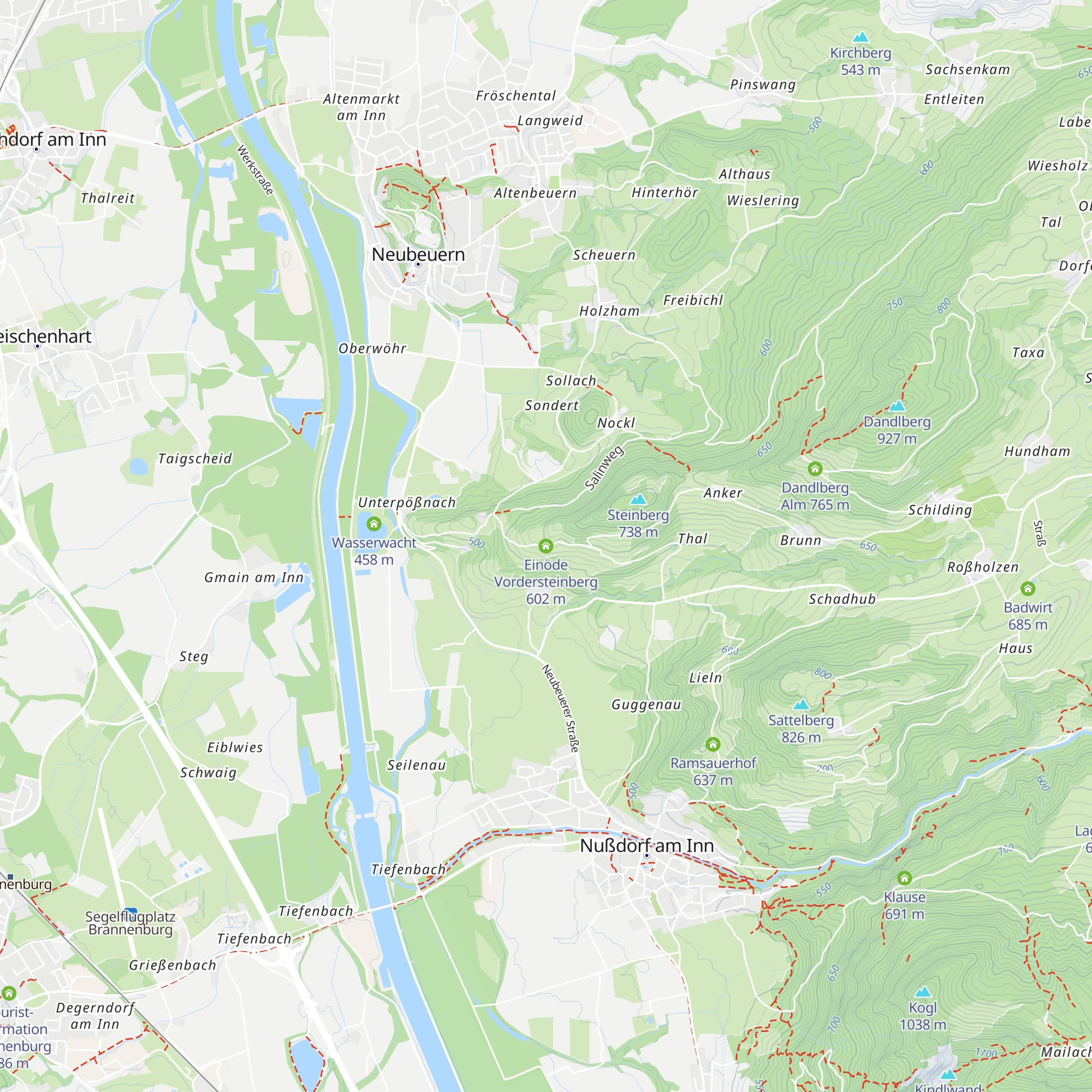 Einöde Vordersteinberg map
