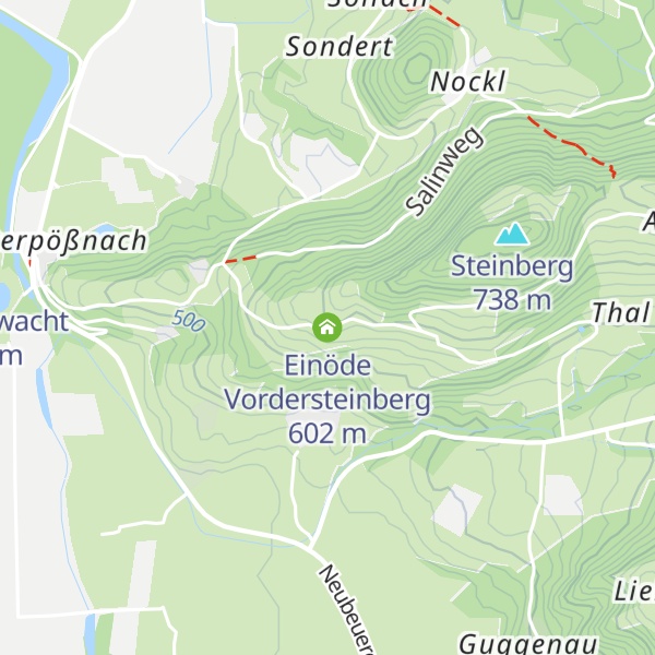 Map of Einöde Vordersteinberg