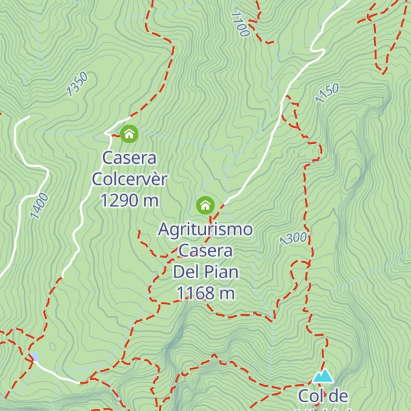 Map of Agriturismo Casera Del Pian