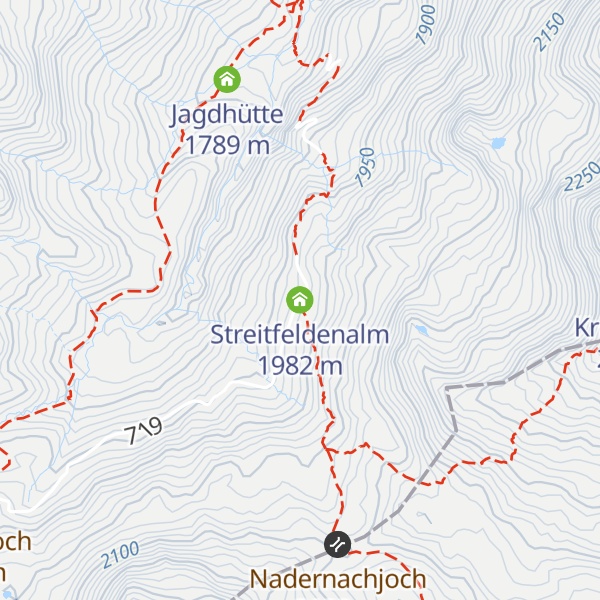 Map of Streitfeldenalm