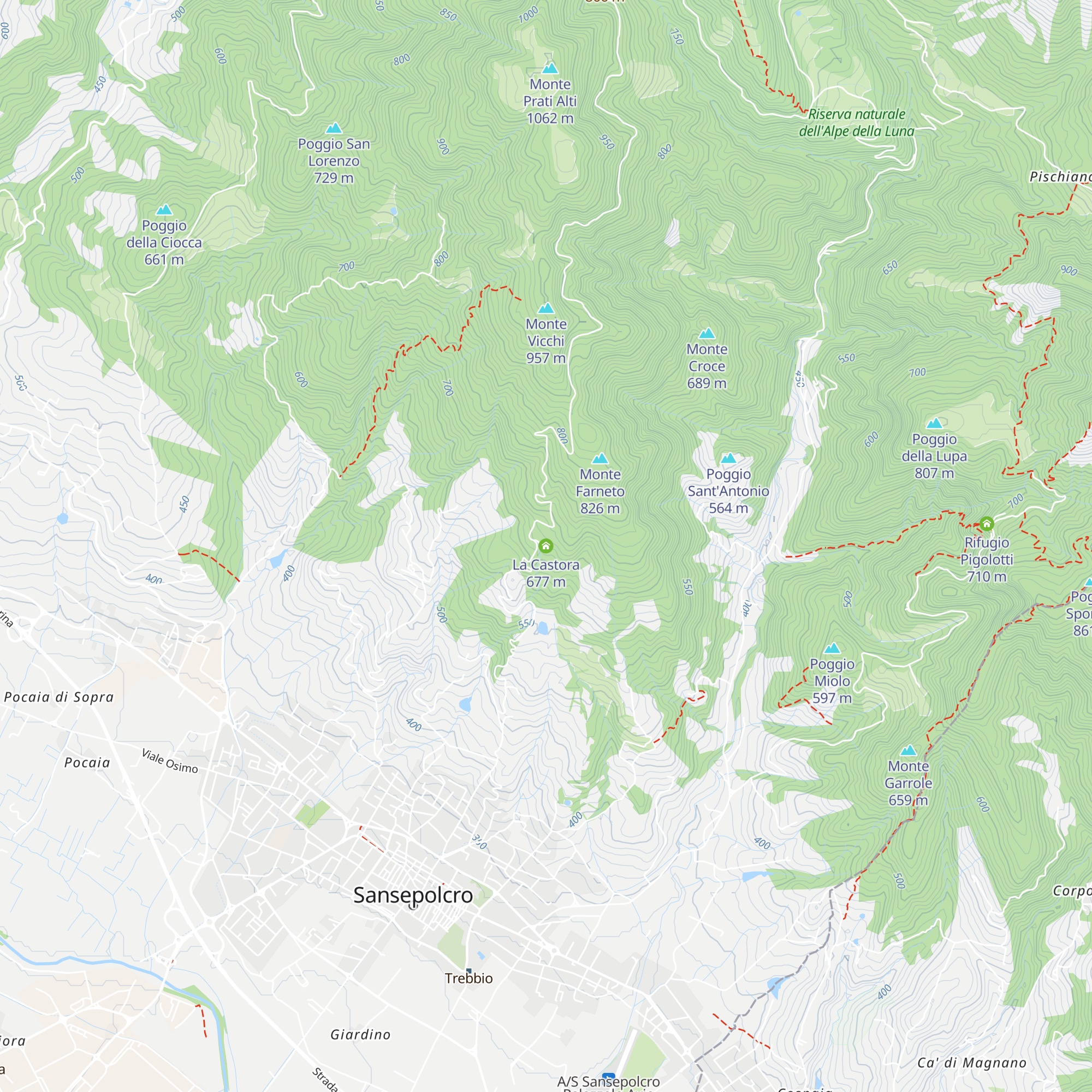 La Castora map
