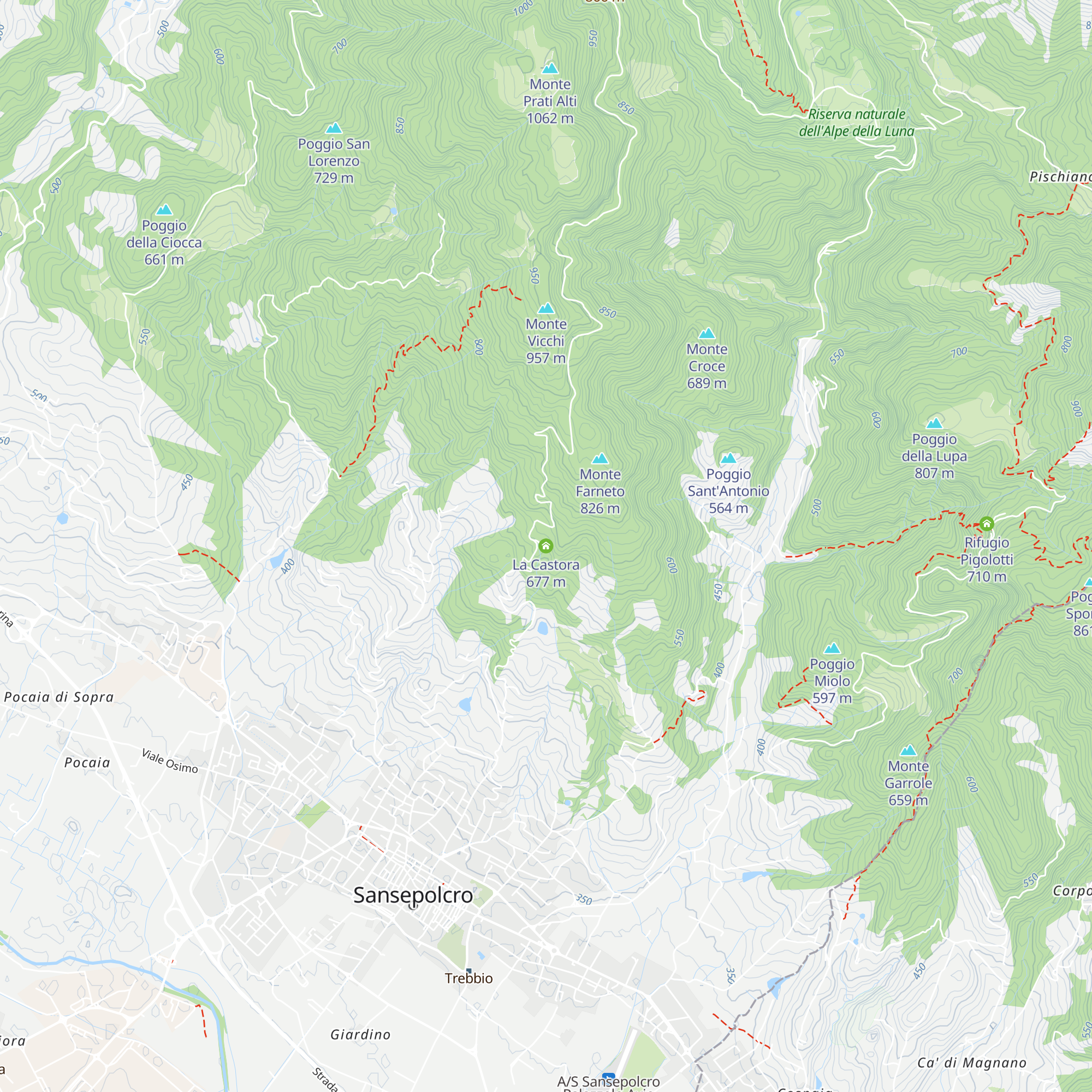 La Castora map