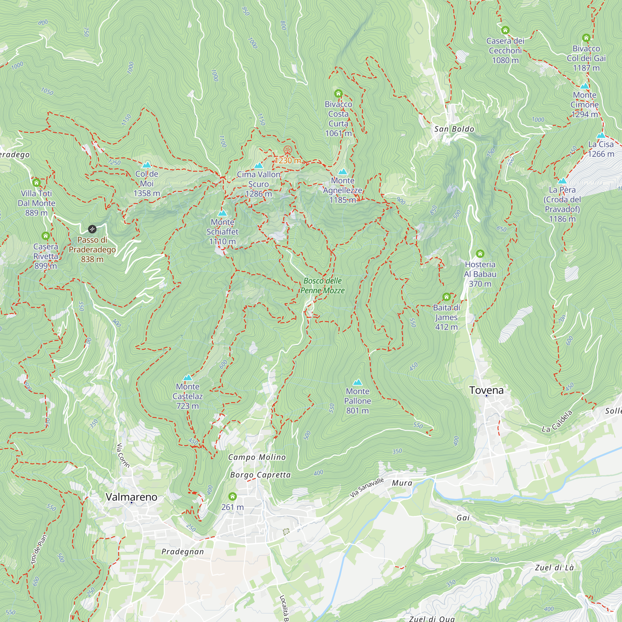 Pizzeria map