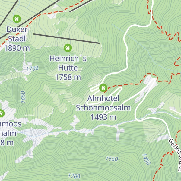 Map of Kehre 8 / Schönmoosalm
