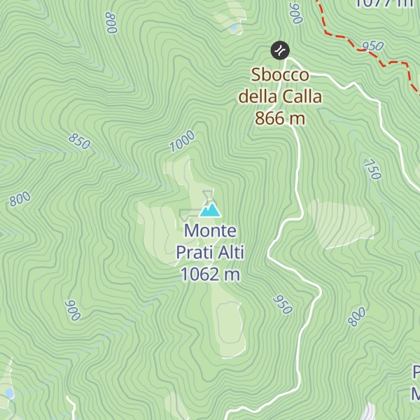 Map of Monte Prati Alti