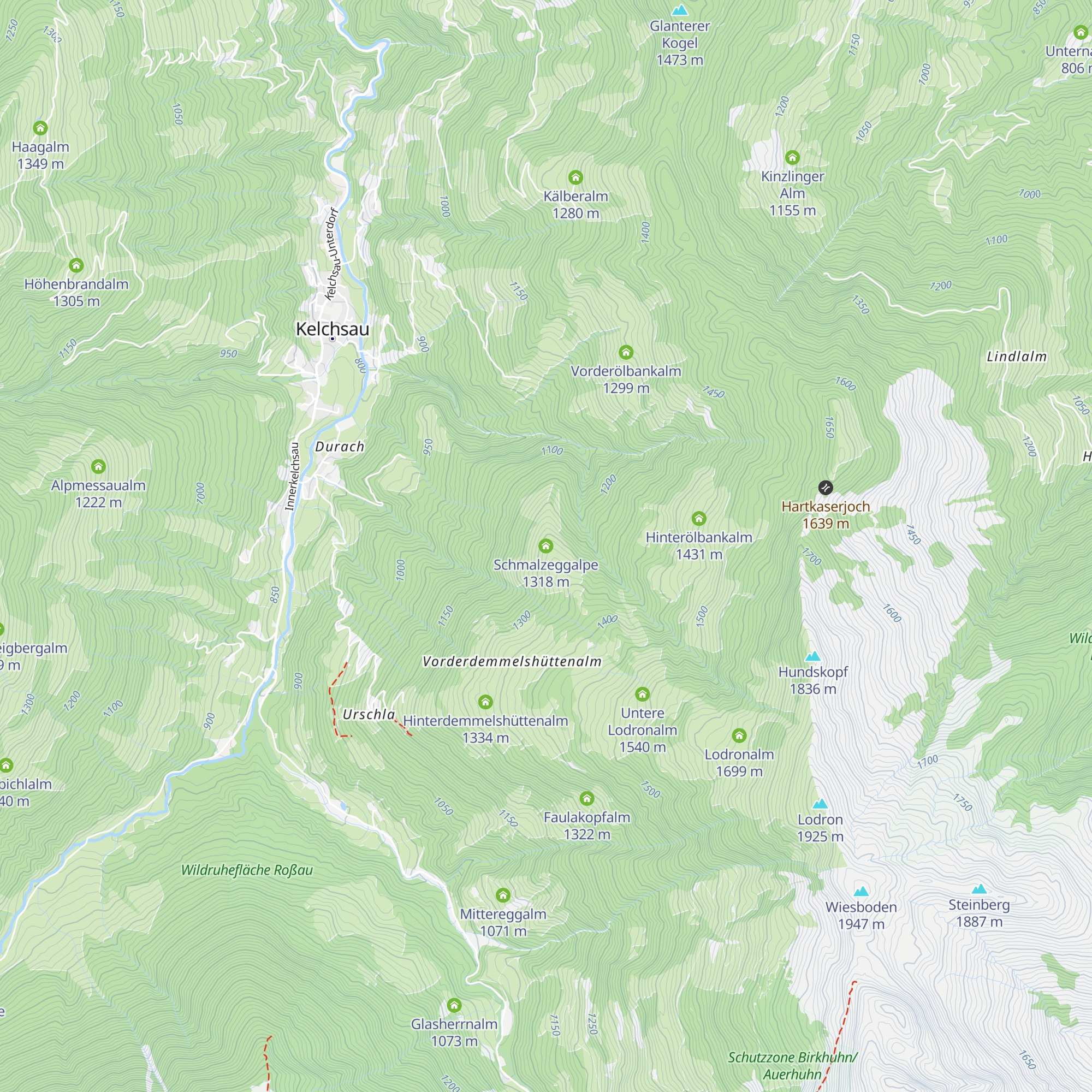 Schmalzeggalpe map