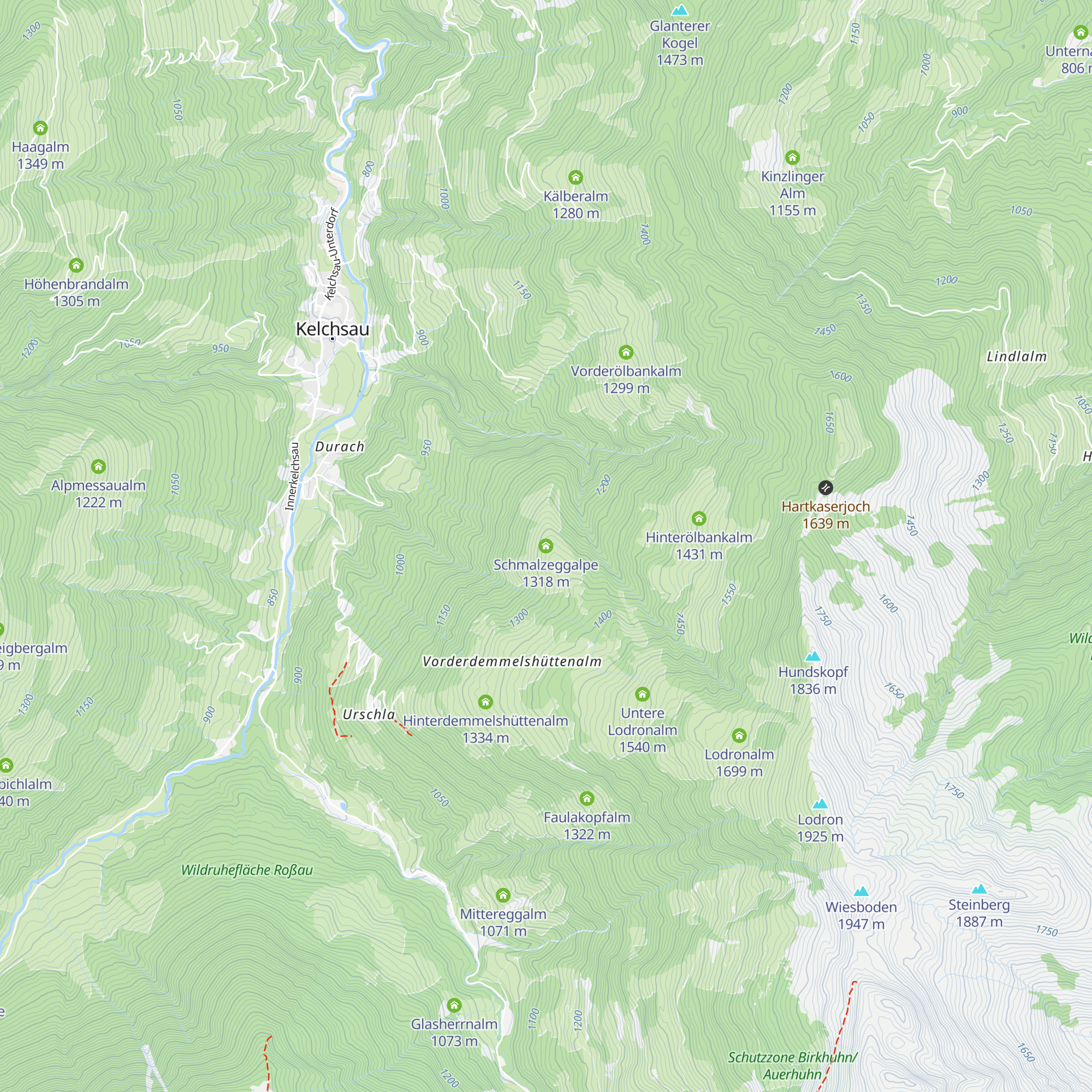 Schmalzeggalpe map