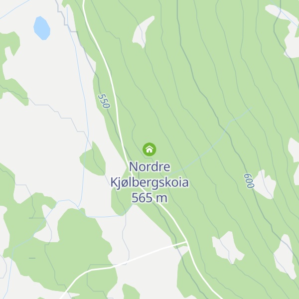 Map of Nordre Kjølbergskoia