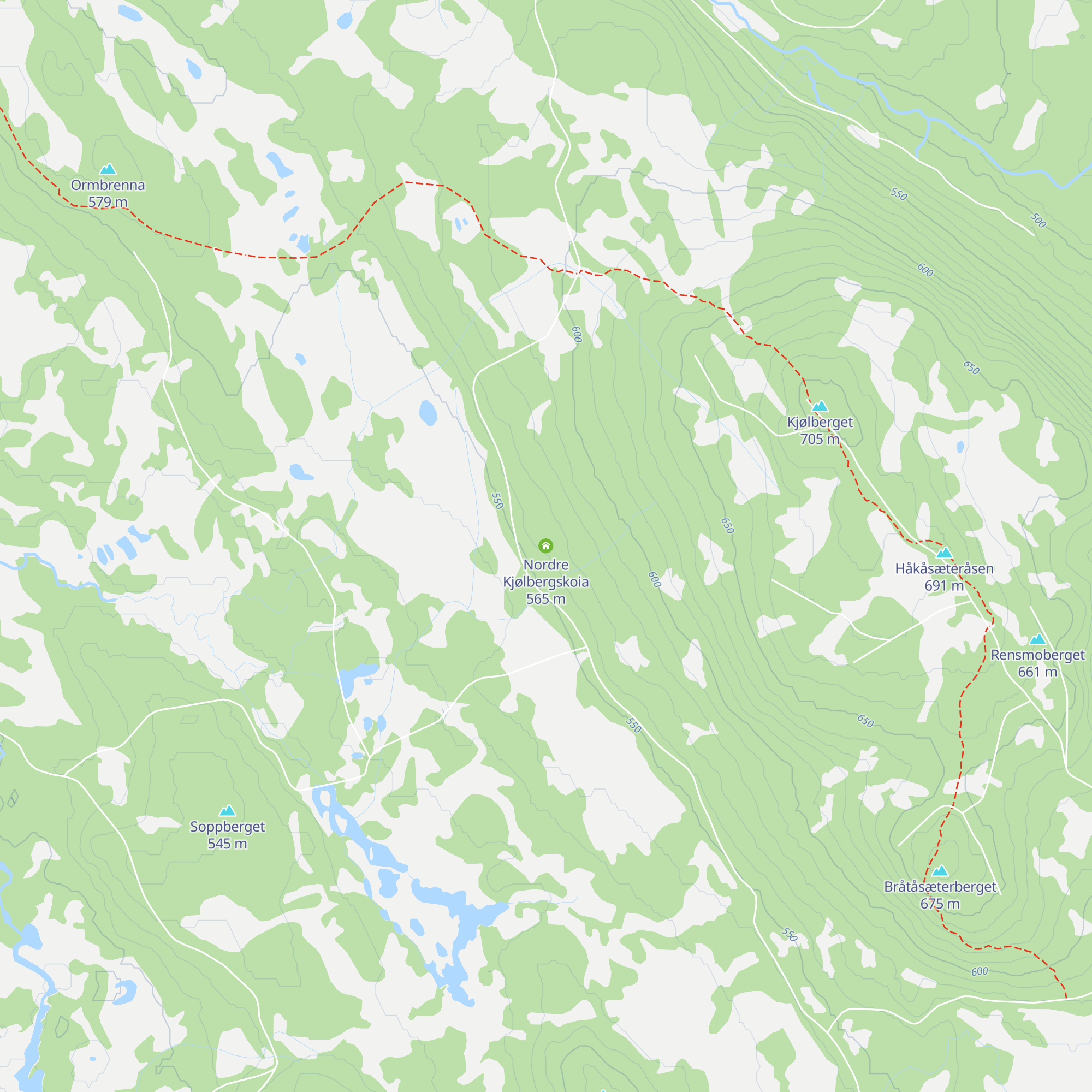 Nordre Kjølbergskoia map