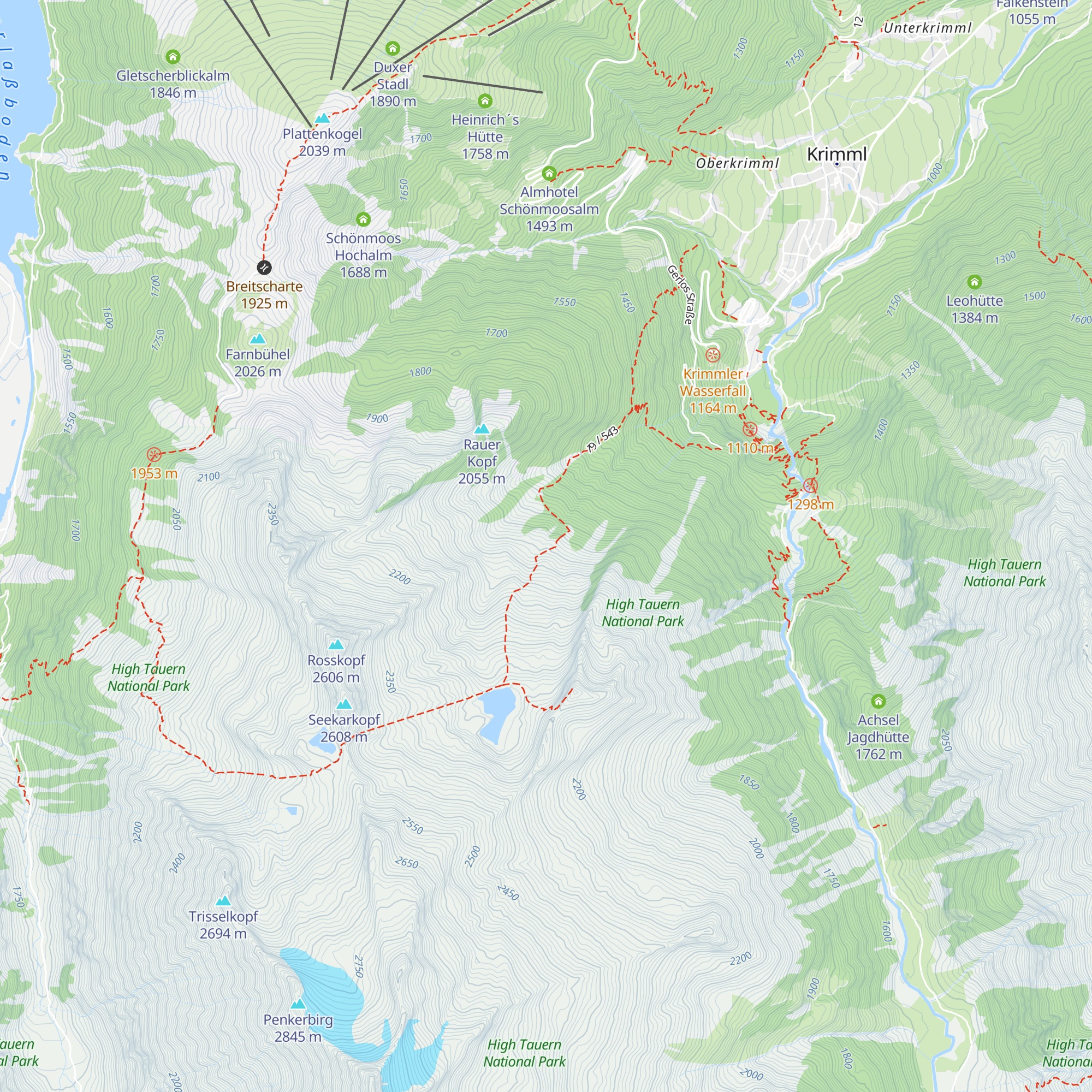 Seekarhütte map