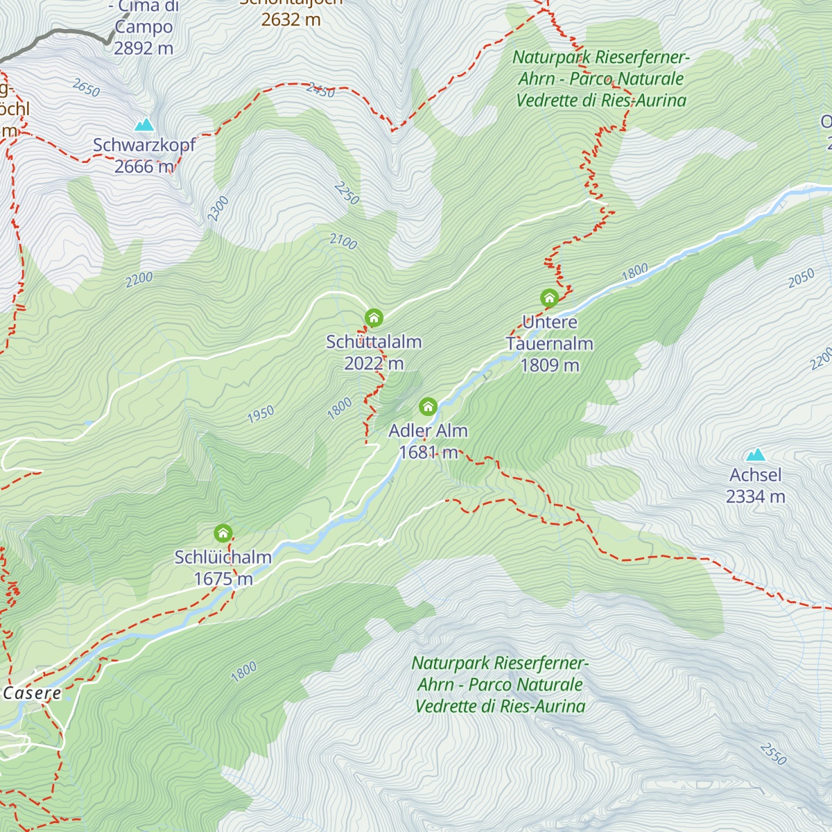 Jagerhütte map