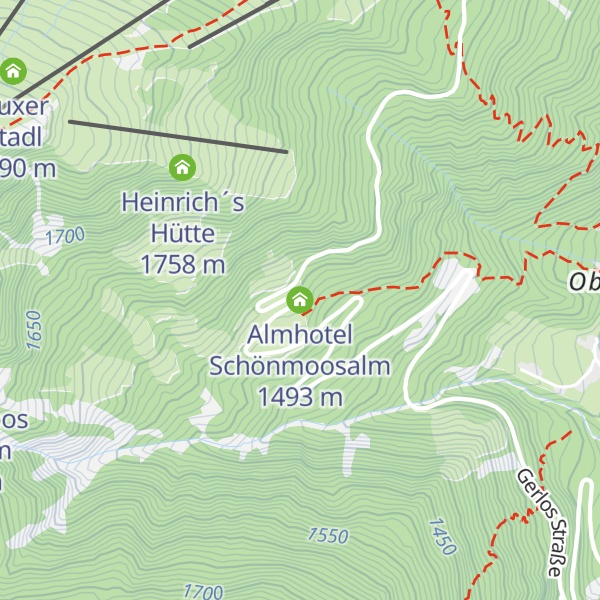 Map of Almhotel Schönmoosalm