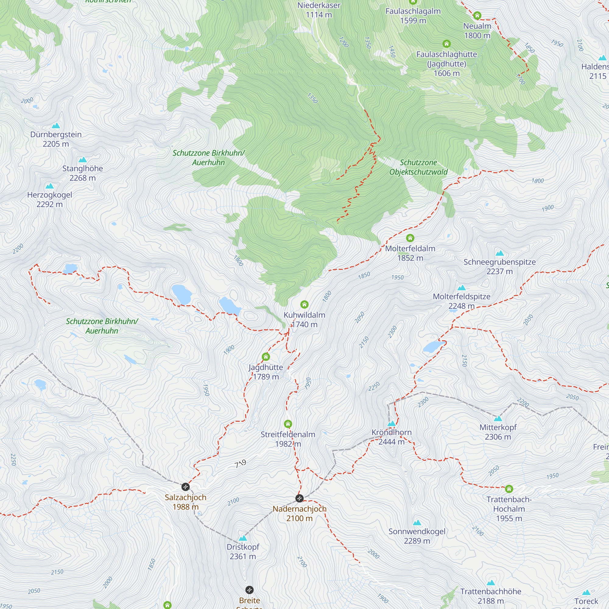 Kuhwildalm map