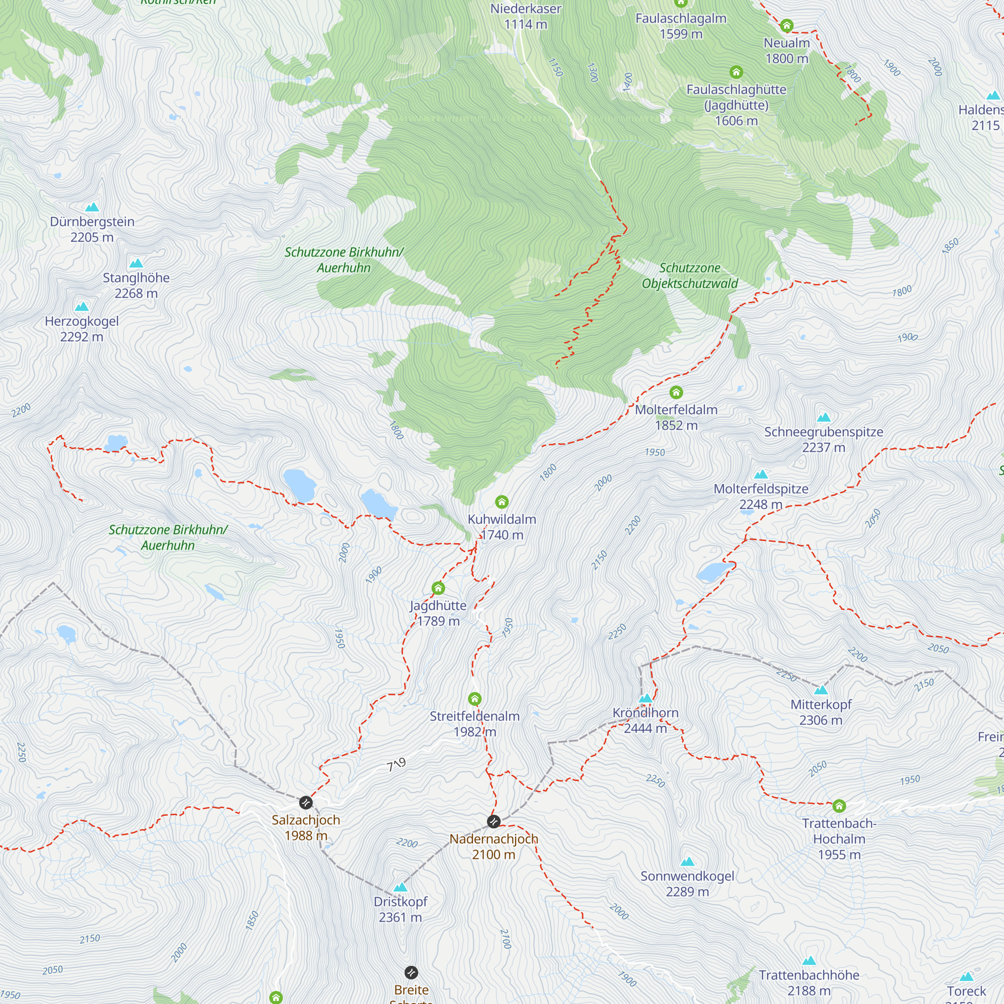 Kuhwildalm map