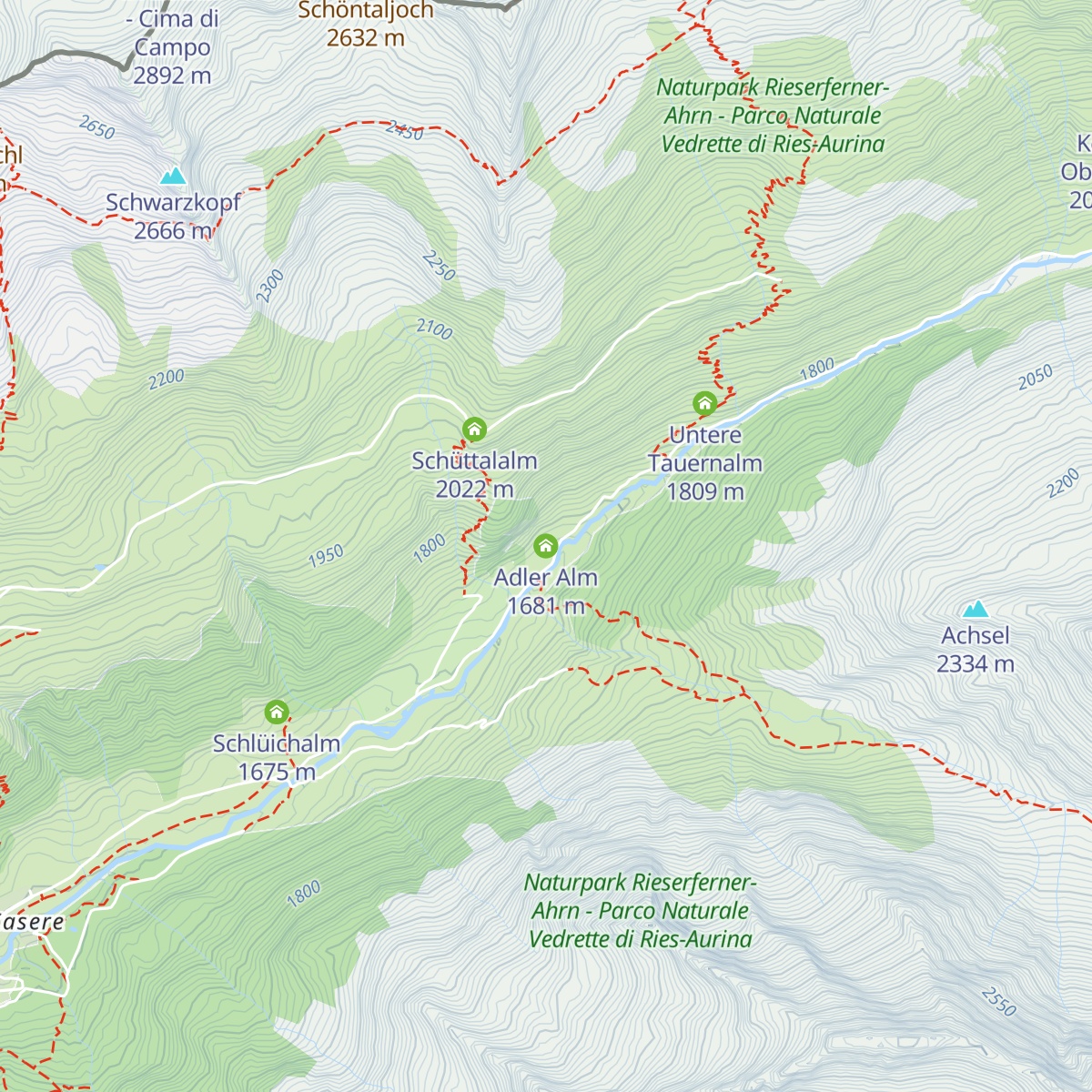 Adler Alm map