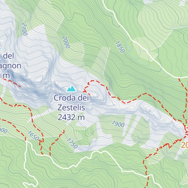 Map of Sas del Rana