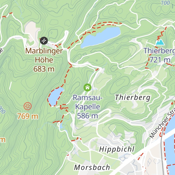 Map of Ramsau-Kapelle