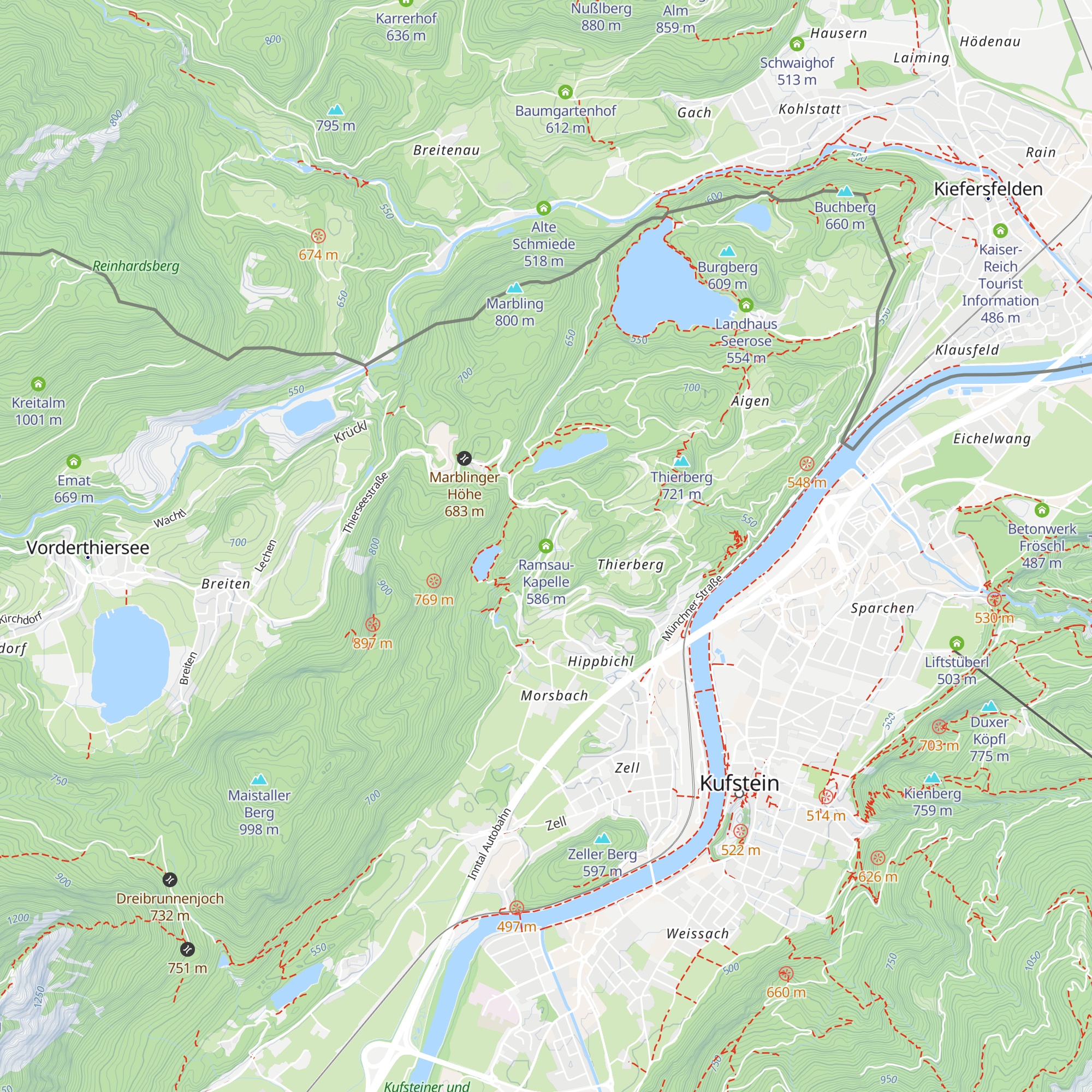 Ramsau-Kapelle map