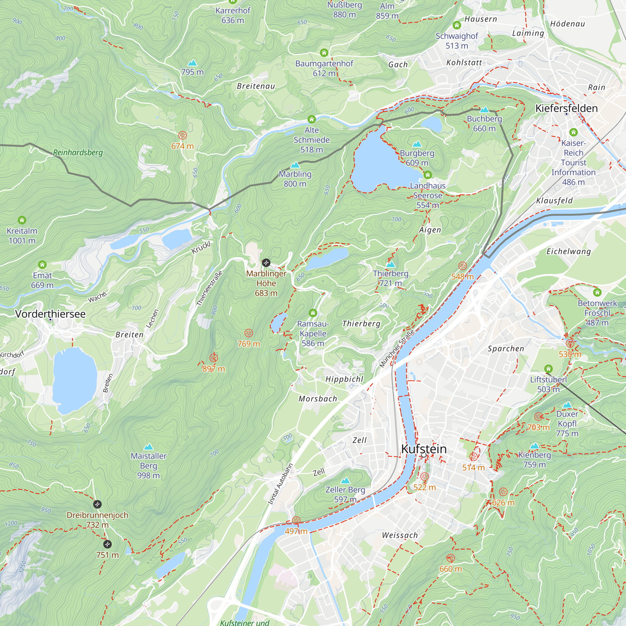 Ramsau-Kapelle map